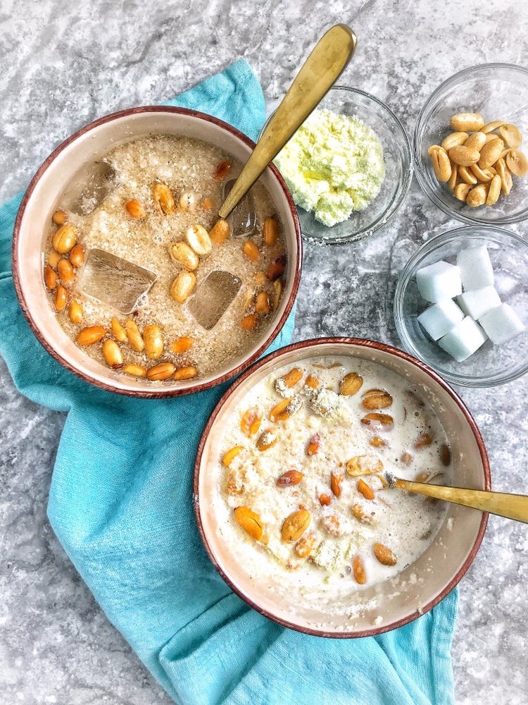 Garri and groundnut