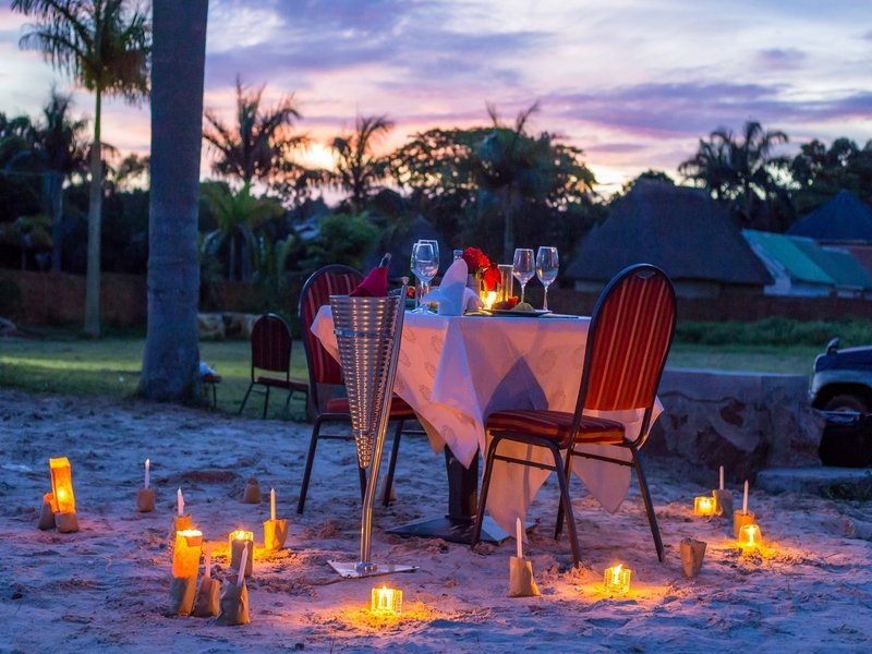 romantic dinner in the wild