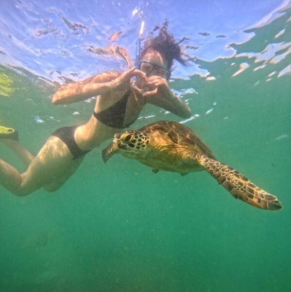Swimming with the turtles in Sri Lanka