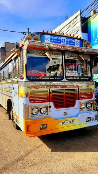 Bus ride in Sri Lanka