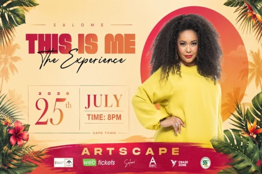 Flyer with details of Salome's music performance in Cape Town this July 2026.