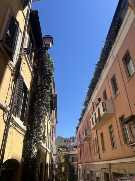 Narrow street way in Italy