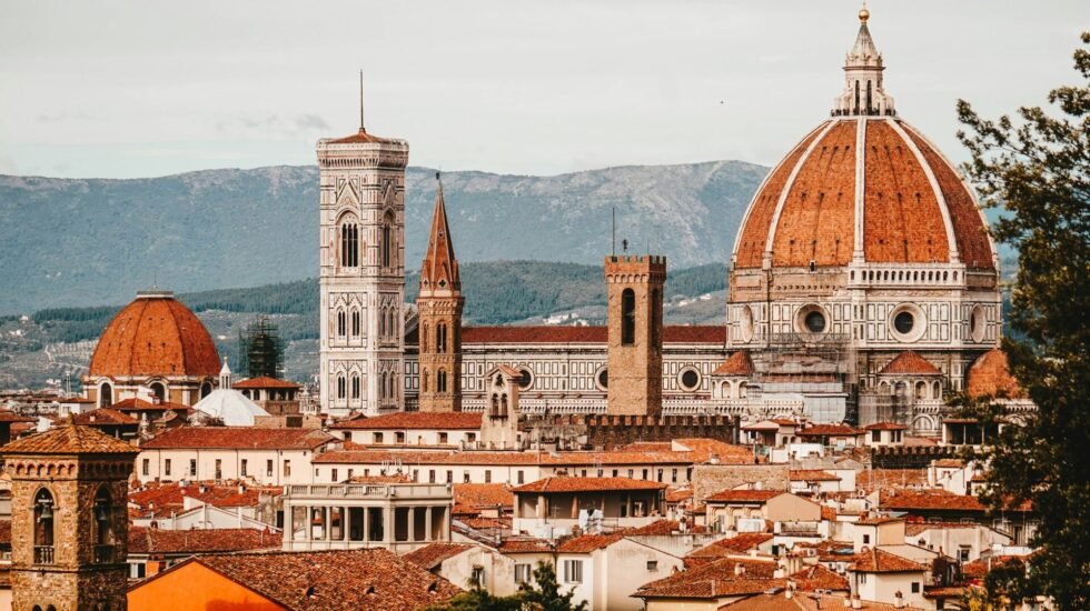 Aerial view of the Florence Cathedral