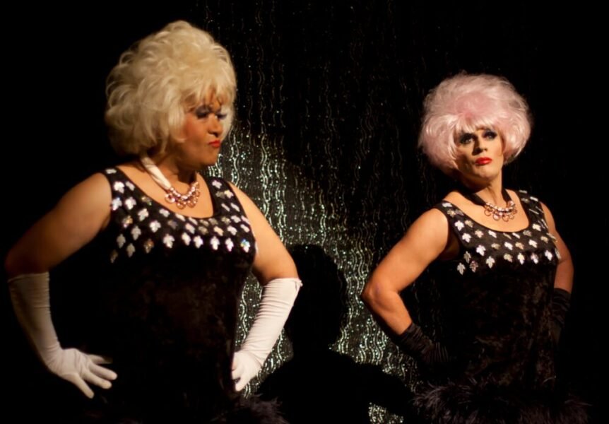 Image of drag duo Divalicious Dames.